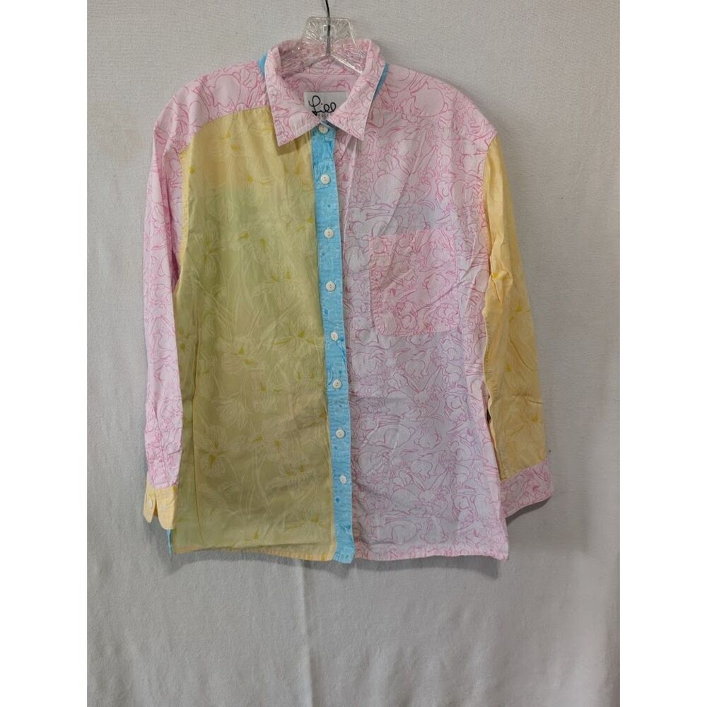 Lily Pulitzer Colorful All Over Print Long Sleeve… - image 1